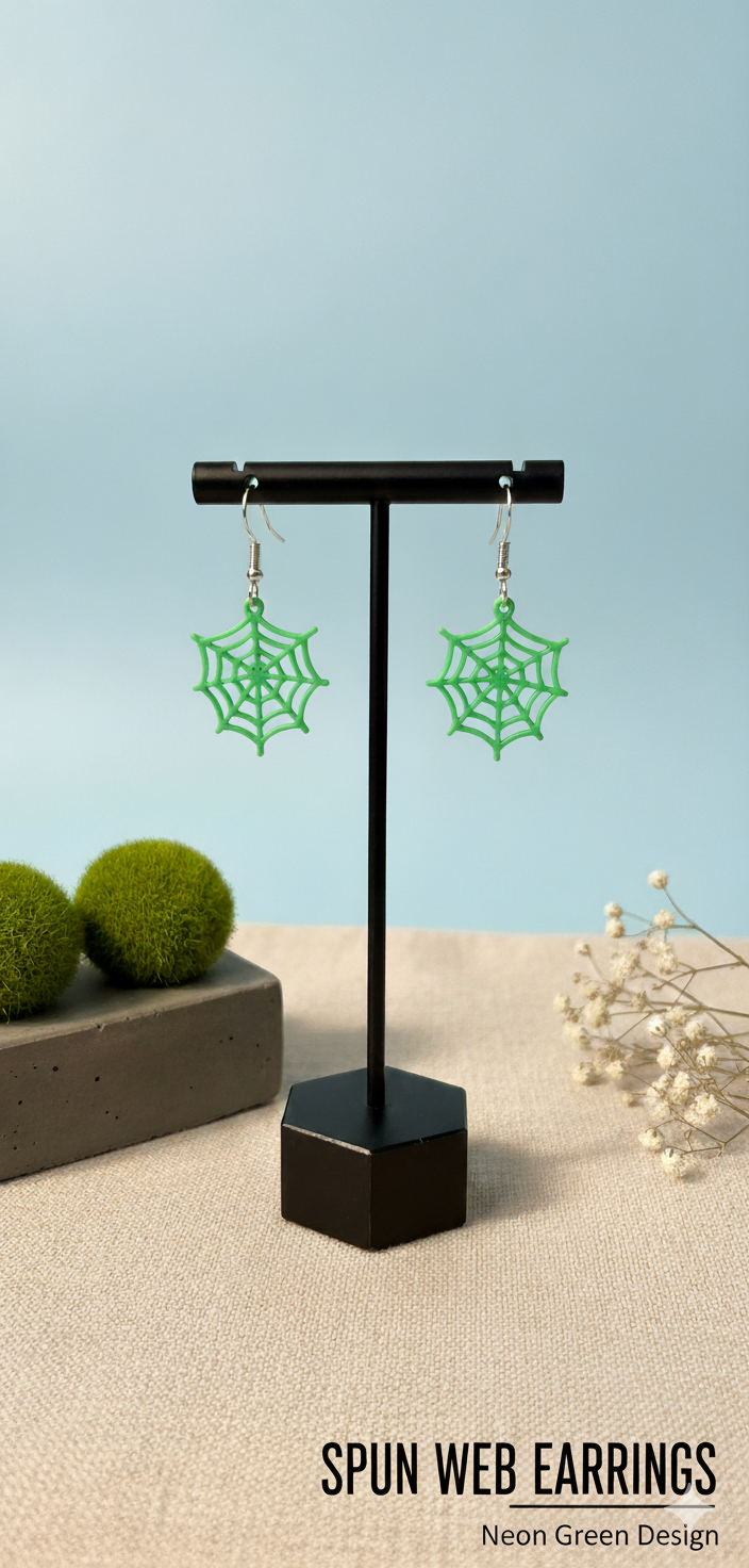 Spider Web Earrings