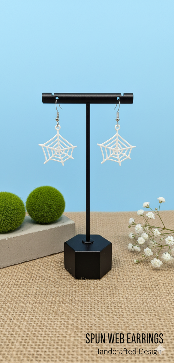 Spider Web Earrings