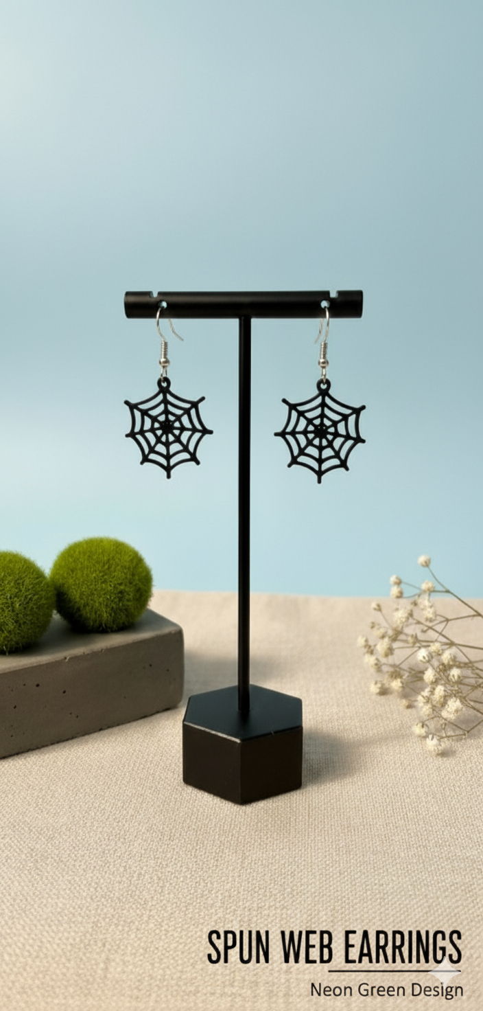 Spider Web Earrings